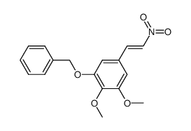3-benzyloxy-4,5-dimethoxy-β-nitrostyrene结构式
