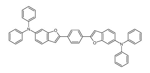 N,N-diphenyl-2-[4-[6-(N-phenylanilino)-1-benzofuran-2-yl]phenyl]-1-benzofuran-6-amine结构式