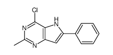 4-氯-2-甲基-6-苯基-5H-吡咯并[3,2-d]嘧啶结构式
