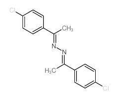 Ethanone,1-(4-chlorophenyl)-, 2-[1-(4-chlorophenyl)ethylidene]hydrazone structure
