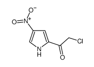 2-氯-1-(4-硝基-1H-吡咯-2-基)乙酮结构式