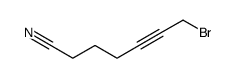 7-bromohept-5-ynenitrile结构式