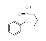 Propylphosphonic acid hydrogen phenyl ester结构式