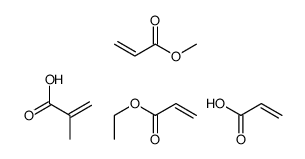 ethyl prop-2-enoate,methyl prop-2-enoate,2-methylprop-2-enoic acid,prop-2-enoic acid Structure