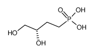 (S)-3,4-Dihydroxybutylphosphonic acid Structure