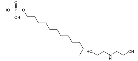 dodecyl dihydrogen phosphate,2-(2-hydroxyethylamino)ethanol结构式