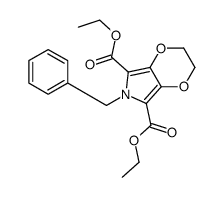 1-苄基-3,4-乙烯二氧吡咯-2,5-二羧酸二乙酯结构式