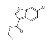 6-氯吡唑并[1,5-a]吡啶-3-羧酸乙酯结构式
