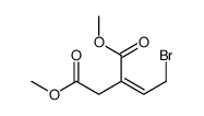 dimethyl 2-(2-bromoethylidene)butanedioate结构式