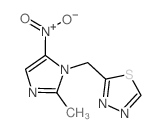 1,3,4-Thiadiazole,2-[(2-methyl-5-nitro-1H-imidazol-1-yl)methyl]-结构式