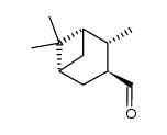 (+)-(1S,2S,3S)-3-formyl-2,6,6-trimethylbicyclo[3.1.1]heptane结构式