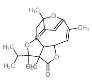 6,9-Epoxy-2H-1,4-dioxacyclodeca[cd]pentalene-2,7(6H)-dione, 2a,3,4a,5,11a,11b-hexahydro-3-hydroxy-2a,6,10-trimethyl-3-(1-methylethyl)-, (2aR,3S,4aR,6S,11aS,11bR)-结构式