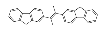 (E)-2,2'-(but-2-ene-2,3-diyl)bis(9H-fluorene)结构式