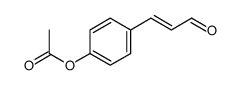 [4-(3-oxoprop-1-enyl)phenyl] acetate Structure