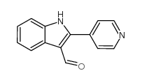 2-吡啶-4-基-1H-吲哚-3-甲醛结构式