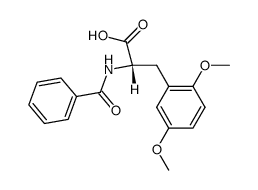 2,5-dimethoxy-N-benzoyl-L-phenylalanine Structure
