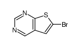 6-溴噻吩并[2,3-D]嘧啶结构式