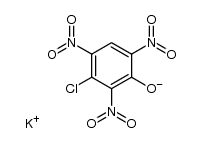 3-chloro-2,4,6-trinitro-phenol, potassium-(3-chloro-2.4.6-trinitro-phenolate) Structure