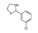 2-(3-Chlorophenyl)-1,3-thiazolidine结构式