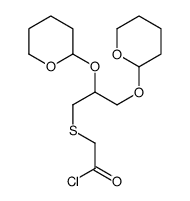 2-[2,3-bis(oxan-2-yloxy)propylsulfanyl]acetyl chloride Structure