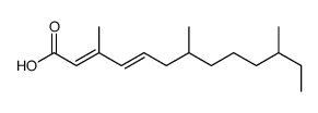 3,7,11-trimethyltrideca-2,4-dienoic acid Structure