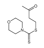 3-oxobutyl morpholine-4-carbodithioate结构式