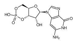 3-deazaguanosine 3',5'-cyclic phosphate结构式