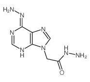 2-(6-hydrazinylpurin-9-yl)acetohydrazide结构式