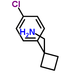 1-(4-氯苯基)环丁烷甲胺结构式