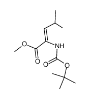 Boc-α,β-Dehydroleucin-methylester结构式