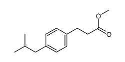 methyl 3-[4-(2-methylpropyl)phenyl]propanoate结构式