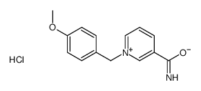 1-[(4-methoxyphenyl)methyl]pyridin-1-ium-3-carboxamide,chloride Structure