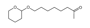 8-(tetrahydro-2H-pyran-2-yloxy)-octan-2-one结构式