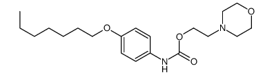 2-morpholin-4-ylethyl N-(4-heptoxyphenyl)carbamate结构式