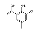 2-Amino-3-chloro-5-methylbenzoic acid结构式