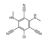 4,6-Bis(methylamino)-2-chlorobenzene-1,3,5-tricarbonitrile Structure