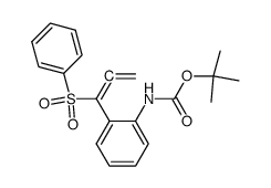 N-(tert-butoxycarbonyl)-2-(1-(phenylsulfonyl)prop-1,2-dien-1-yl)aniline结构式