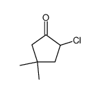 2-Chlor-4,4-dimethylcyclopentanon结构式