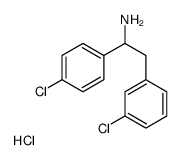 2-(3-chlorophenyl)-1-(4-chlorophenyl)ethanamine,hydrochloride结构式