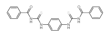 p-Phenylene-bis-1,1-(3-benzoyl-2-thiourea)结构式