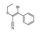 3-bromo-2-ethylsulfanyl-3-phenylprop-2-enenitrile Structure