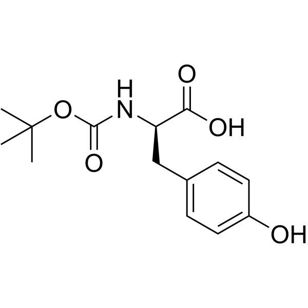 Boc-D-酪氨酸结构式