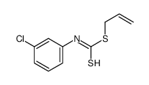 prop-2-enyl N-(3-chlorophenyl)carbamodithioate结构式