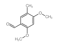 2,4-二甲氧基-5-甲基苯甲醛结构式