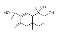 5,6-dihydroxy-3-(2-hydroxypropan-2-yl)-5,8a-dimethyl-4a,6,7,8-tetrahydro-1H-naphthalen-2-one Structure