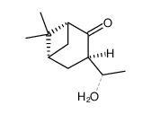 (1R,3R,5R)-6,6-Dimethyl-3-(1-hydroxyethyl)bicyclo[3.1.1]heptan-2-one结构式