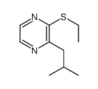 2-(ethylthio)-3-(2-methylpropyl)pyrazine结构式