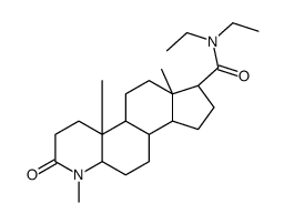 17-N,N-diethylcarbamoyl-4-methyl-4-azaandrostane-3-one结构式