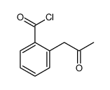 Benzoyl chloride, 2-(2-oxopropyl)- (9CI) Structure