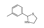 2-(3-methylphenyl)-1,3-thiazolidine结构式